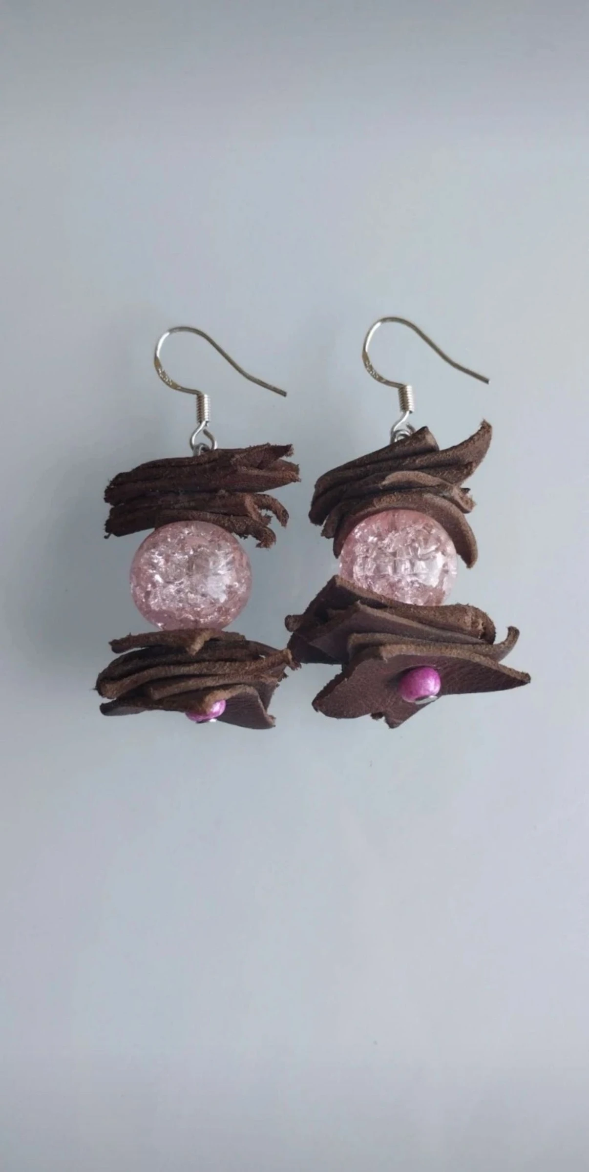 💖🪾🐂Lindos Pendientes de Cristal y Cuero🐂🪾💖 – photo 2